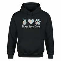 Load image into Gallery viewer, "Peace Love Dogs" Hoodie