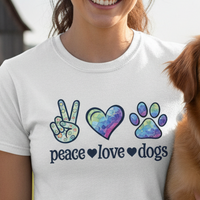 Load image into Gallery viewer, "Peace Love Dogs" Tee