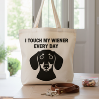 Load image into Gallery viewer, "Touch my Wiener" Tote