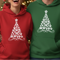 Load image into Gallery viewer, Christmas Paw Tree"  Hoodie