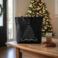 Load image into Gallery viewer, "Christmas Tree Paw" Tote