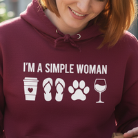 Load image into Gallery viewer, "I'm a Simple Woman" - Hoodie